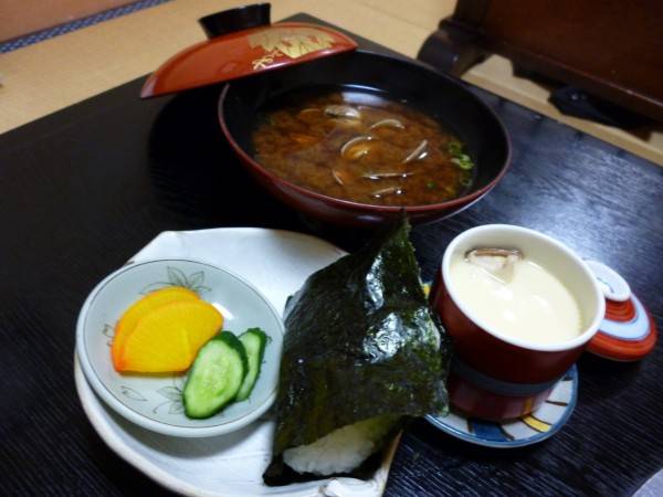 ｺｰｽを頼むと最後に付いて来ます