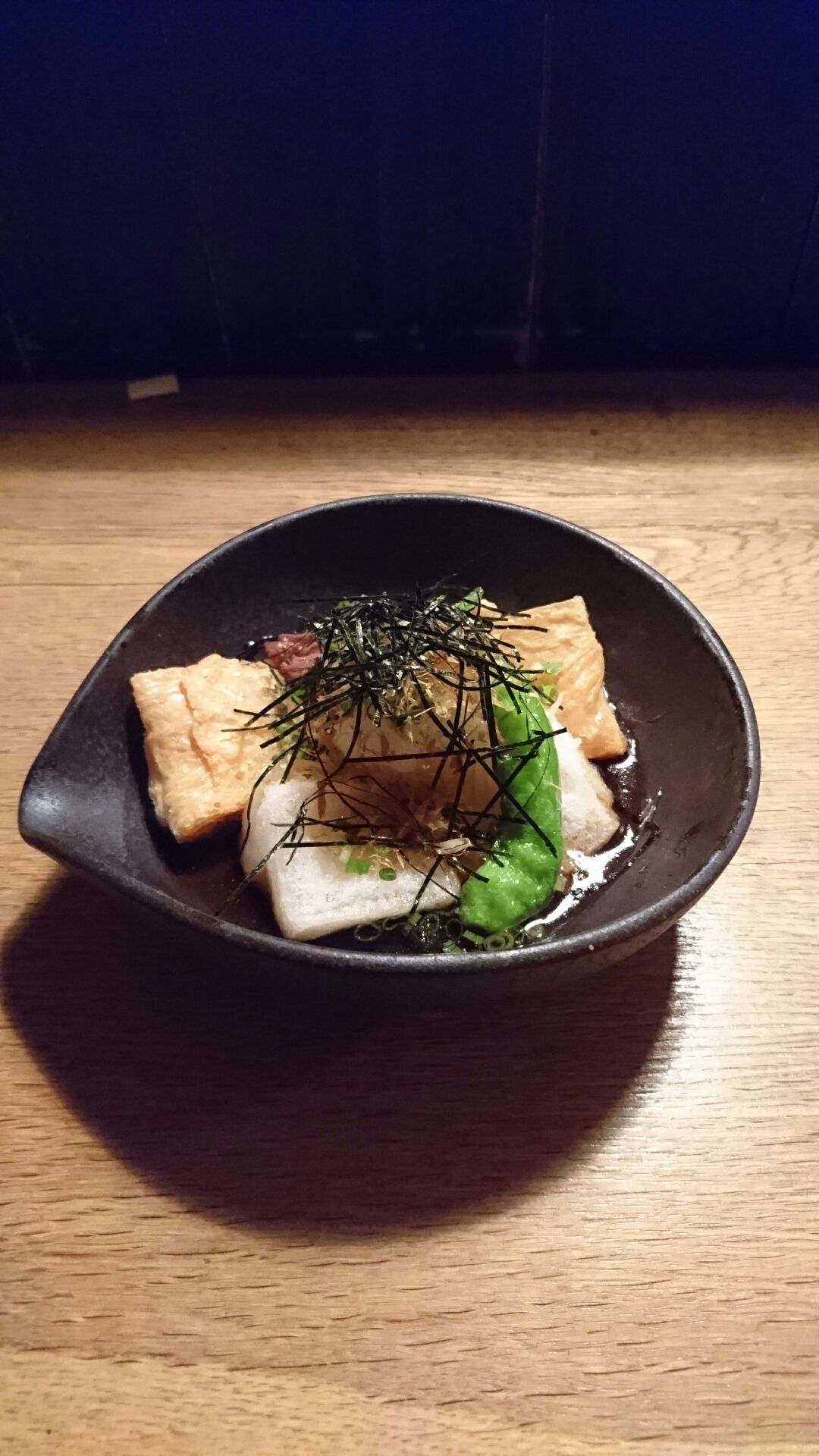 湯葉と餅の揚げ出し